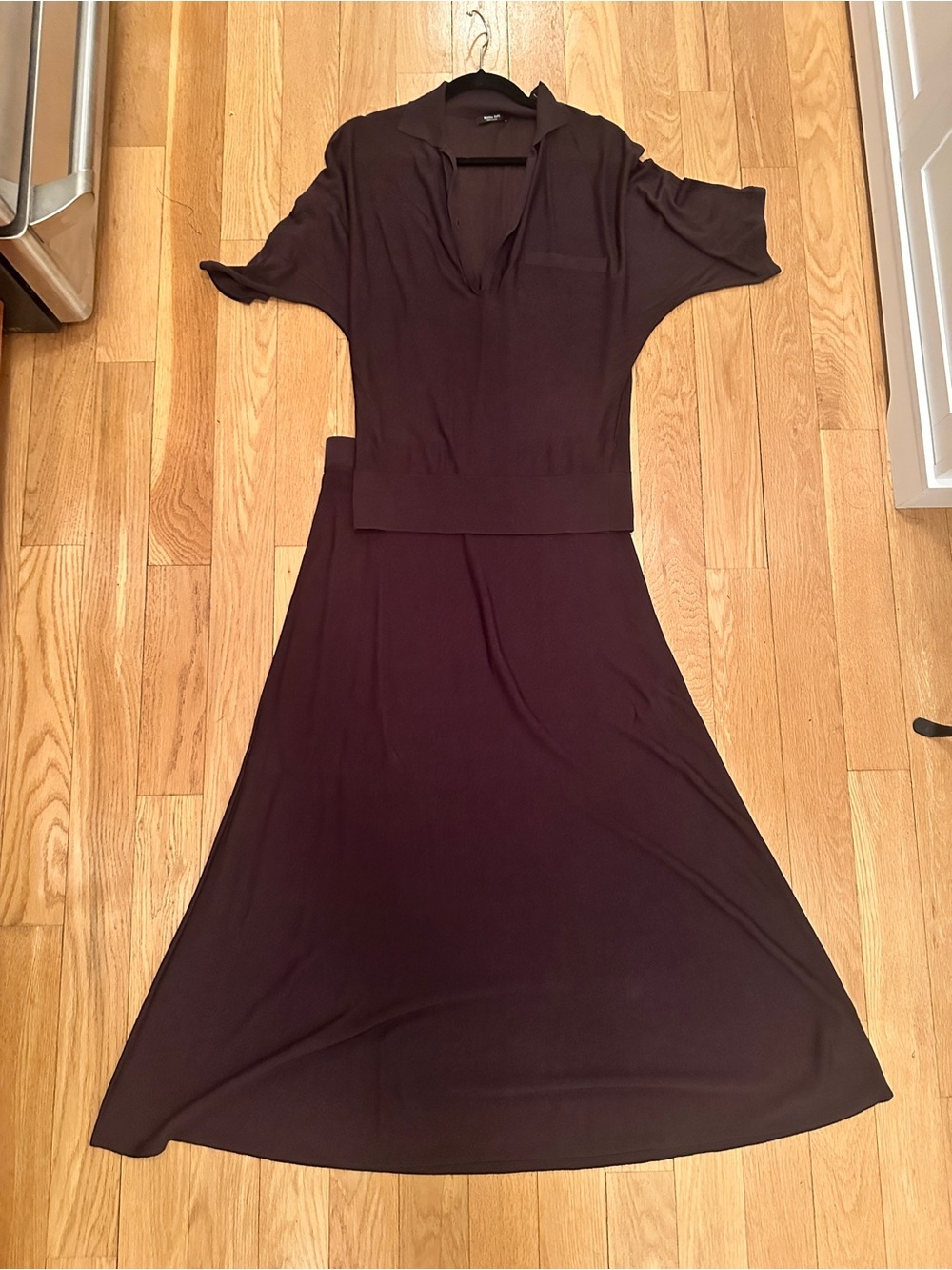 Massimo Dutti Brown Polo and Skirt set in Medium